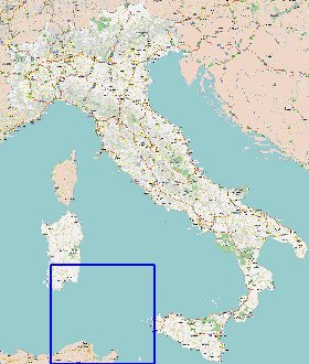 carte de des routes Italie