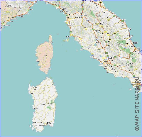 carte de des routes Italie