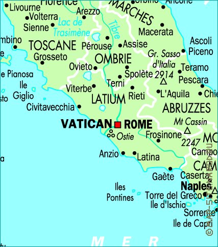 carte de Italie