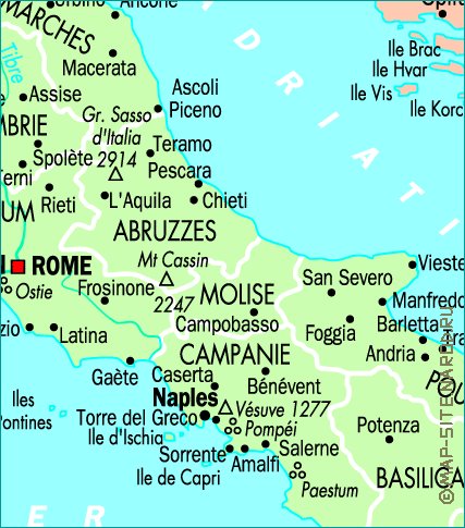 carte de Italie