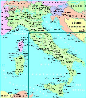 carte de Italie