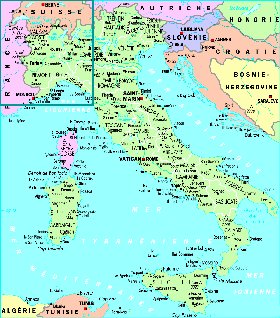 carte de Italie