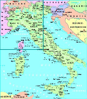 carte de Italie