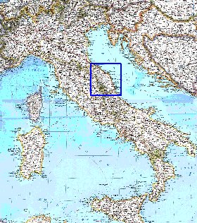 mapa de Italia