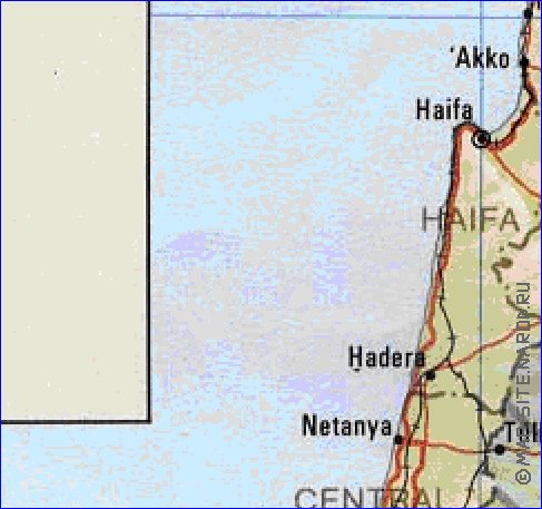 Administrativa mapa de Israel