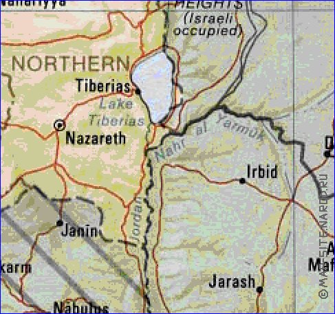 Administratives carte de Israel