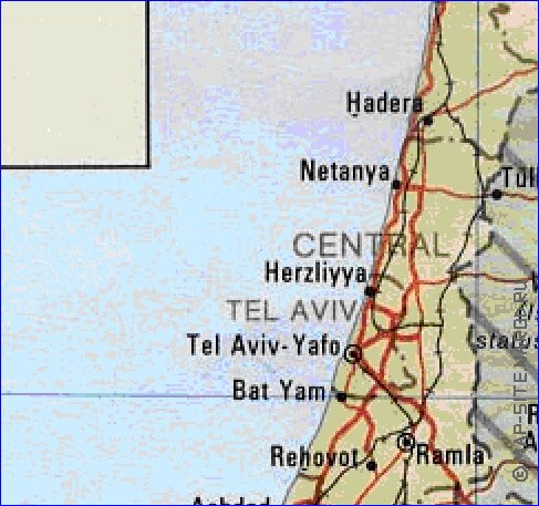 Administrativa mapa de Israel