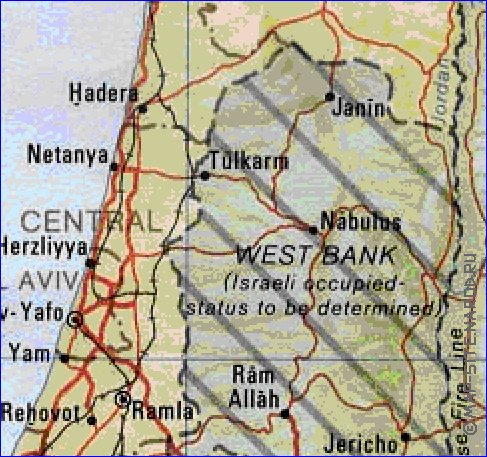 Administratives carte de Israel
