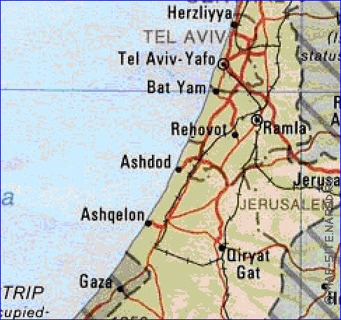 Administrativa mapa de Israel