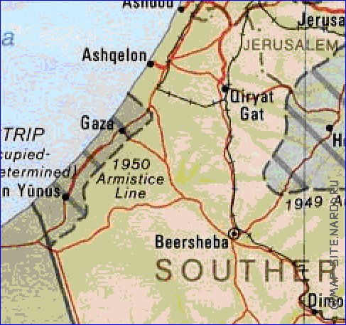 Administrativa mapa de Israel