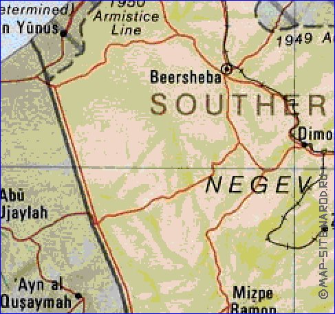 Administrativa mapa de Israel