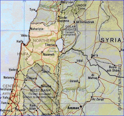 Administrativa mapa de Israel