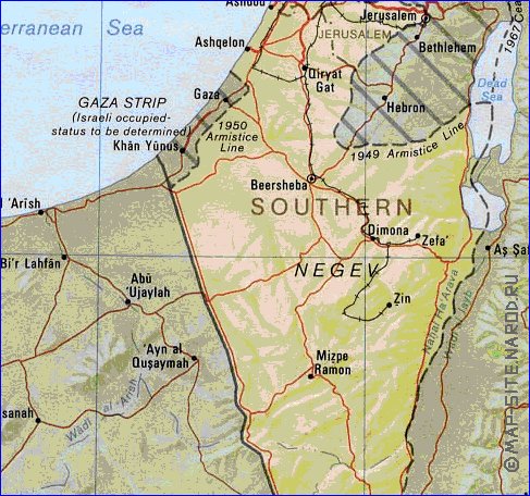 Administrativa mapa de Israel