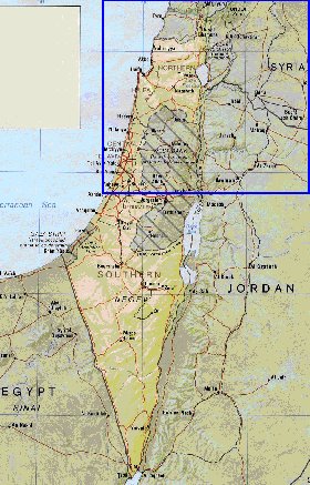 Administratives carte de Israel