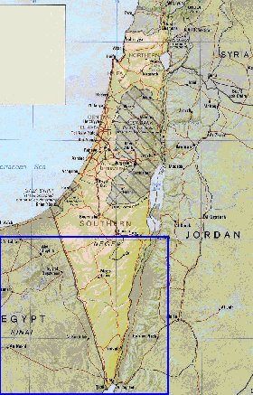 Administrativa mapa de Israel