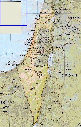 Administrativa mapa de Israel