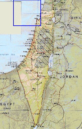 Administrativa mapa de Israel