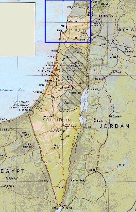 Administrativa mapa de Israel