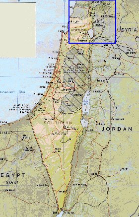 Administrativa mapa de Israel