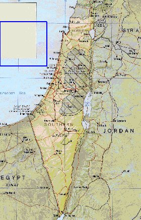 Administrativa mapa de Israel