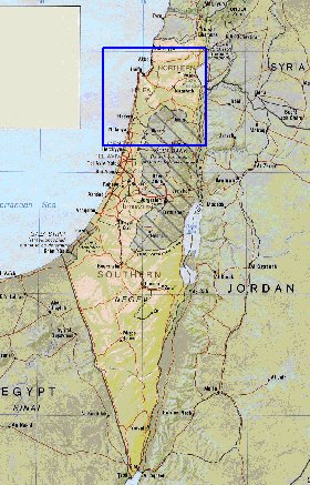 Administrativa mapa de Israel