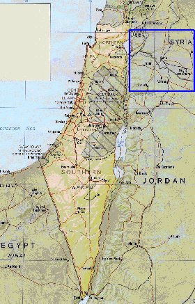 Administrativa mapa de Israel