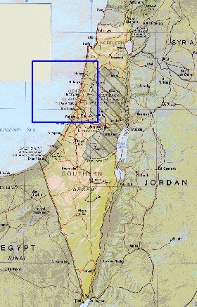 Administrativa mapa de Israel