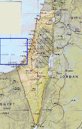 Administrativa mapa de Israel