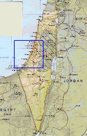 Administrativa mapa de Israel