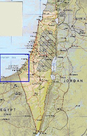 Administrativa mapa de Israel