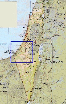 Administrativa mapa de Israel