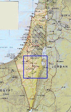 Administrativa mapa de Israel