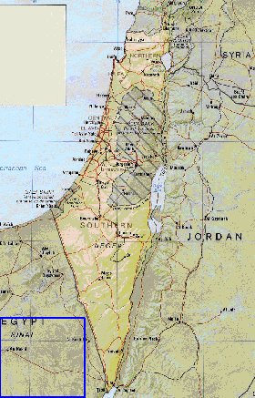 Administrativa mapa de Israel