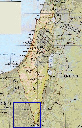 Administrativa mapa de Israel