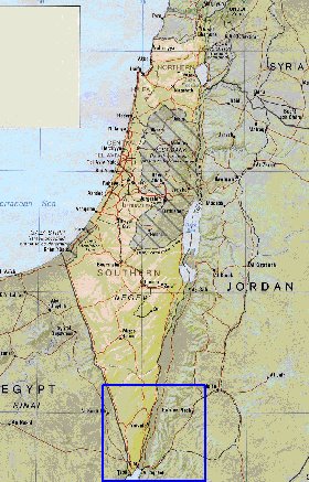 Administrativa mapa de Israel