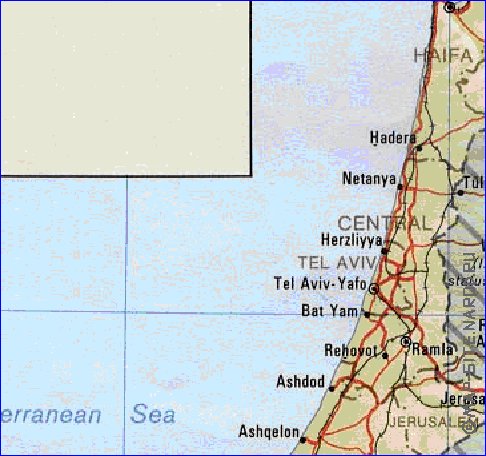 Administrativa mapa de Israel