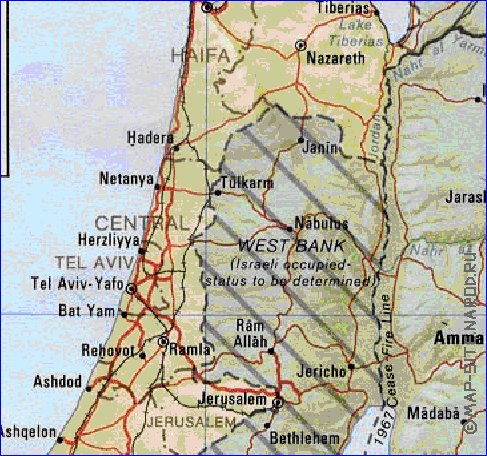 Administrativa mapa de Israel