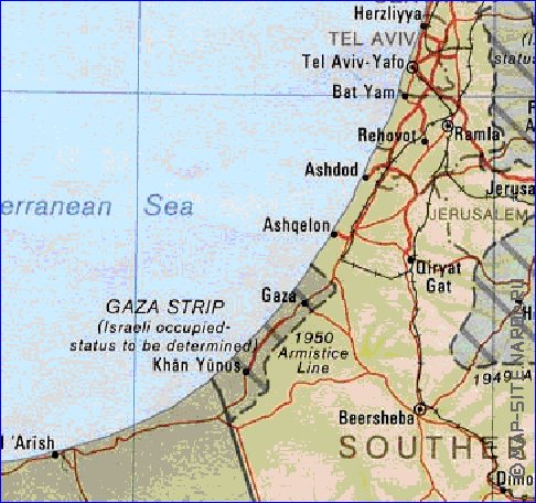 Administrativa mapa de Israel