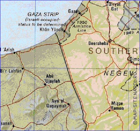 Administrativa mapa de Israel