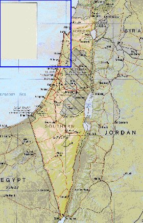 Administrativa mapa de Israel