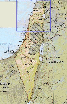 Administrativa mapa de Israel