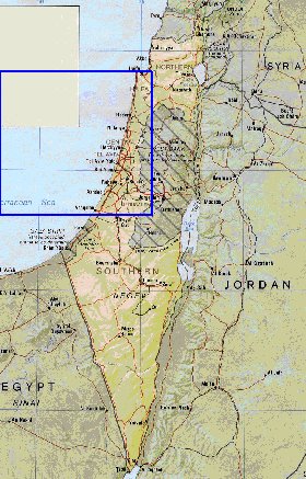 Administrativa mapa de Israel