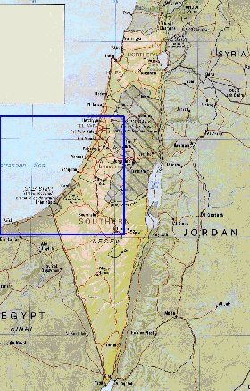 Administrativa mapa de Israel