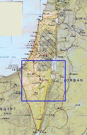 Administrativa mapa de Israel